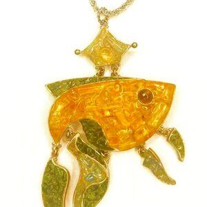 Exclusive Handmade Jade Fish Pendant Necklace